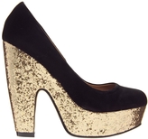 Thumbnail for your product : Shellys Midori Platform Cork Heeled Shoes