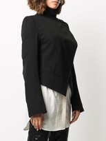 Thumbnail for your product : Ann Demeulemeester Cropped Roll Neck Jacket