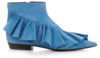 J.W.Anderson Ruffled suede ankle boots