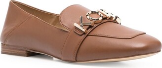 MICHAEL Michael Kors Logo-Buckle Leather Loafers