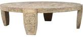 Thumbnail for your product : Carved Wood Coffee Table Tan Carved Wood Coffee Table
