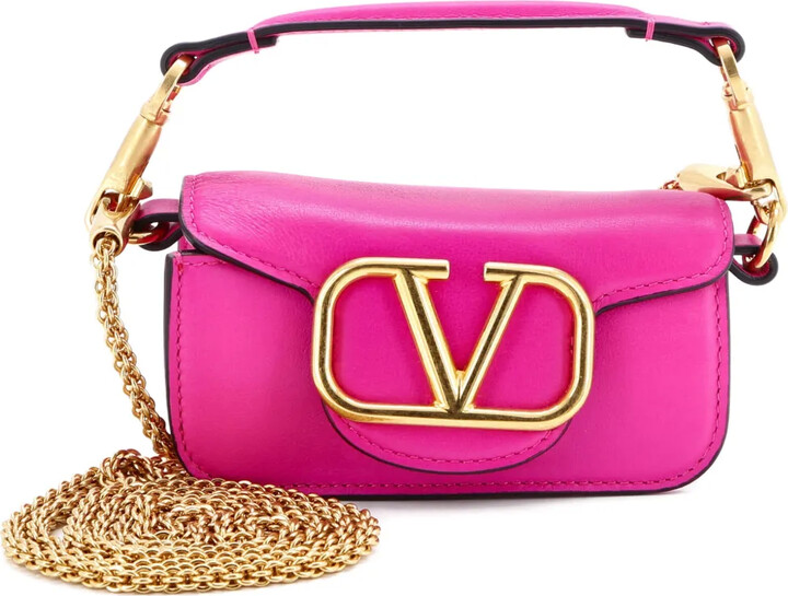 Valentino Garavani Pre-Owned VLogo Loco Flap Leather Mini shoulder bag