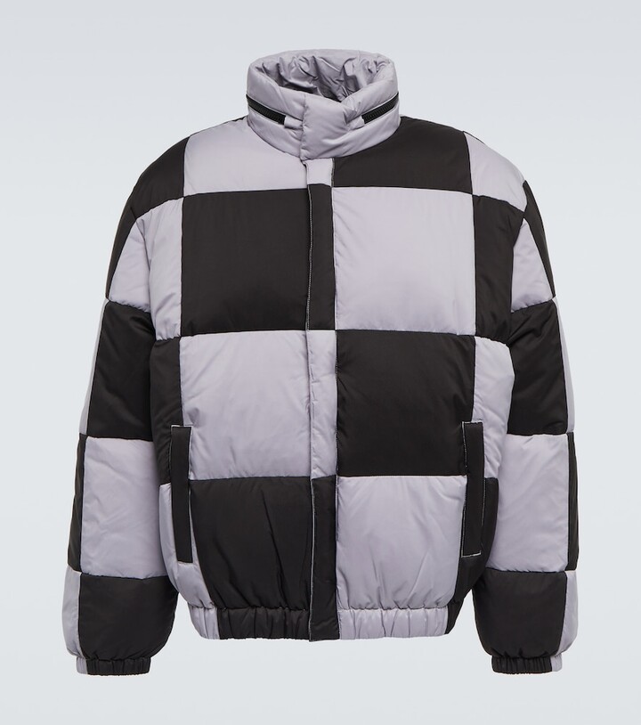 Kenzo Checked quilted down jacket - ShopStyle