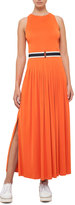 Thumbnail for your product : Akris Punto Pleated Sleeveless Maxi Dress, Peach