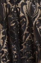 Thumbnail for your product : Mac Duggal Velvet & Sequin Jacquard Ballgown