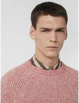 Thumbnail for your product : Burberry Rib Knit Cashmere Cotton Blend Sweater