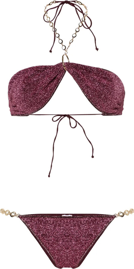 Oseree Lumière O Chain lurex bikini