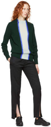 Namacheko Green Wool Striped Crewneck Sweater