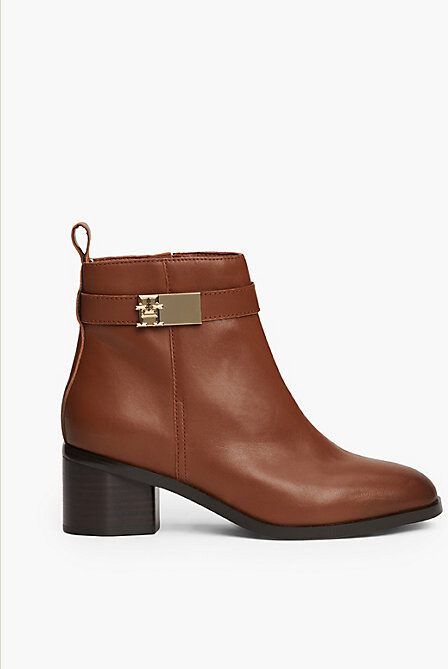 Block Heel Hilfiger Suede Boots Tommy Hilfiger Mid Block Heel