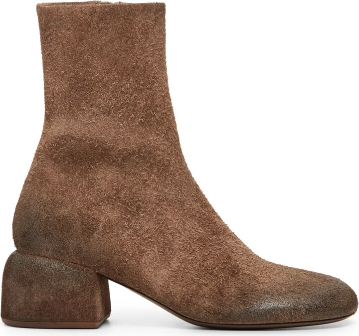 Marsèll Round-Toe Suede Ankle Boots