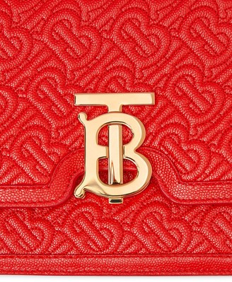 Burberry Small Quilted Monogram Leather TB Bag