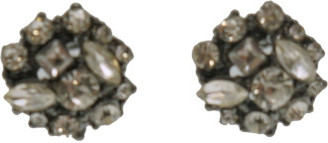 The Two Mrs Grenvilles Multi Stone Stud Earrings