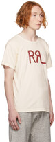 Thumbnail for your product : Ralph Lauren RRL Off-White & Red Cracked Logo T-Shirt