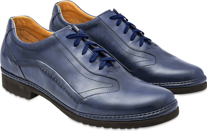 enclosure Invest impulse Mens Blue Italian Leather Shoes | ShopStyle