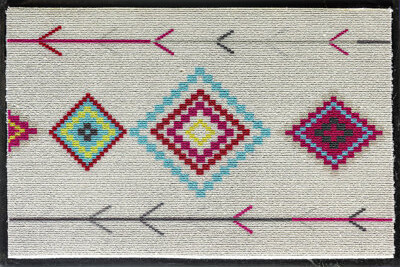 Rugs America Lianna Popsicle Fantasy LO55A 20"x31.5" Door and Kitchen Mat