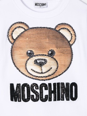 MOSCHINO BAMBINO TEEN beaded Teddy Bear T-shirt
