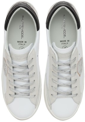 Philippe Model Paris Python Leather Lace-up Sneakers