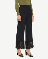 Thumbnail for your product : Ann Taylor Tall Cropped Lace Hem Pants
