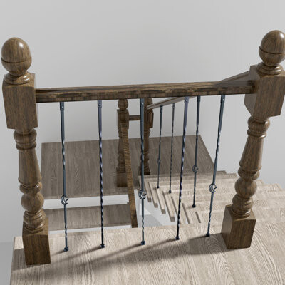 VEVOR Staircase Metal Balusters Decorative Banister Spindles