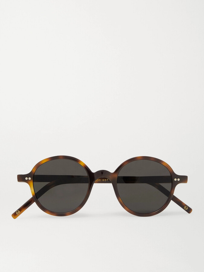 Kingsman + Cutler and Gross Round-Frame Tortoiseshell Acetate Sunglasses -  ShopStyle
