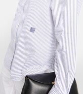 Thumbnail for your product : Totême Striped cotton-blend shirt