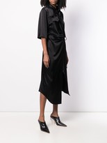 Thumbnail for your product : Nanushka Lais draped front satin dress