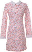 Thumbnail for your product : Choies High Quality Floral A-line Shirt Dress with Lace Sleeve