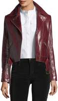Thumbnail for your product : Tory Burch Bianca Cordovan Glazed Biker Jacket