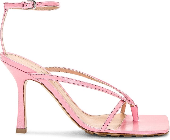 Bottega Veneta Stretch Ankle Strap Sandal in Pink