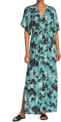 love stitch gauze kimono maxi dress