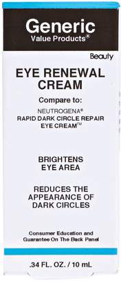 Generic Value Products Advanced Eye Renewal Cream Compare to Neutrogena Rapid Dark Circle Repair Eye Cream