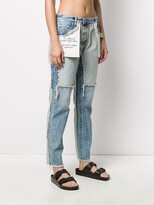 Thumbnail for your product : Unravel Project Distressed Reverse Boyfriend Fit Jeans