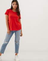 Thumbnail for your product : ASOS Petite DESIGN Petite ultimate t-shirt with crew neck in red