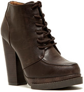 Thumbnail for your product : Qupid Ponder Lace-Up Platform Ankle Boot