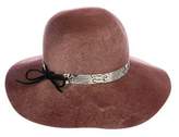 Thumbnail for your product : Eugenia Kim Wool Leather-Trimmed Hat