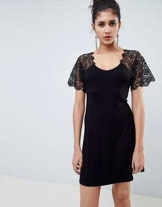 ASOS DESIGN corded lace fit and flare mini dress