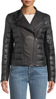Bogner Amy Down-Filled Puffer Moto Jacket