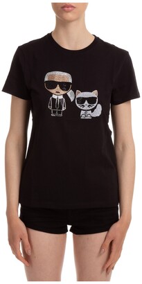 Karl Lagerfeld Paris Graphic Printed T-Shirt
