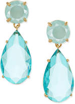 Thumbnail for your product : Kate Spade Gold-Tone Colored Stone Drop Earrings