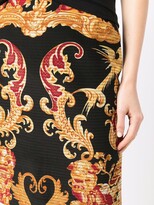 Thumbnail for your product : Gianfranco Ferré Pre-Owned 1980s Pre-Owned Baroque Print Quilted Skirt