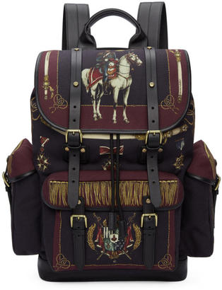 Dolce & Gabbana Multicolor Knight Military Backpack