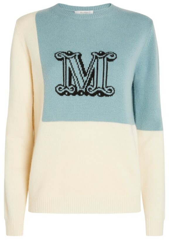 Max Mara Cashmere Logo Sweater - ShopStyle