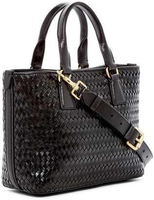 Cole Haan Celia Small Woven Leather Tote Bag