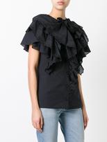 Thumbnail for your product : Givenchy broderie anglaise ruffle trim top