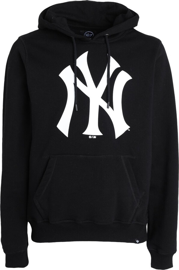 47 Felpa Imprint Burnside Pullover Hood New York Yankees Sweatshirt Black -  ShopStyle