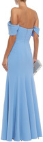 Thumbnail for your product : Marchesa Notte Off-the-shoulder Embellished Crepe Gown