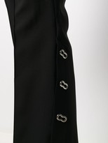 Thumbnail for your product : Ellery Pleat Detail Asymmetric Hem Flared Trousers