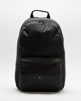 Tommy Hilfiger Men's Black Backpacks - TH Established Backpack