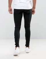 Thumbnail for your product : Avior Skinny Distressed Jeans With Biker Detail