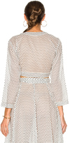 Thumbnail for your product : Lisa Marie Fernandez Tie Blouse in Geometric Print,White.